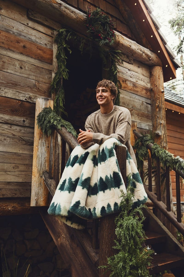 Lush Winter Tree Blanket