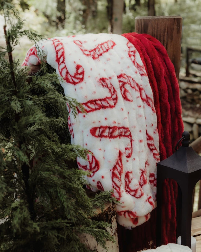 Original Hugs Candy Cane Blanket