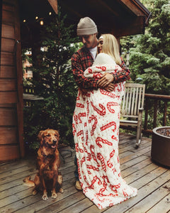 Original Hugs Candy Cane Blanket