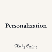 Personalization Up to 3 Words for custom blanket embroidery options from Minky Couture.