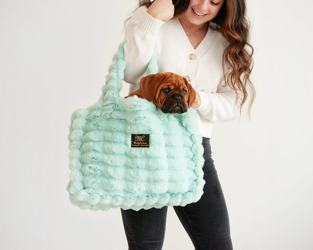 Annie Bag Ripple Tiffany Plush Handbag Minky Couture