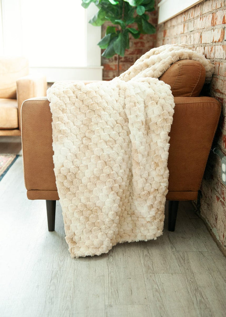 Minky Couture Caramel Blanket